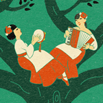 Dancing Skeletons by Mano Toya